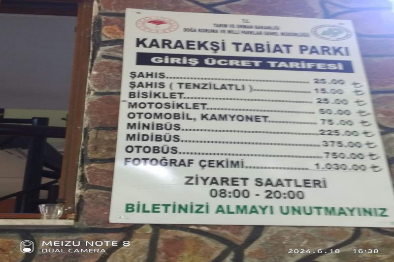 KARAEKŞİ’YE GİRİŞ ÜCRETLERİ DUDAK UÇUKLATTI