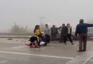 MUT’TA TANKER OTOMOBİLLE ÇARPIŞTI: 1 YARALI