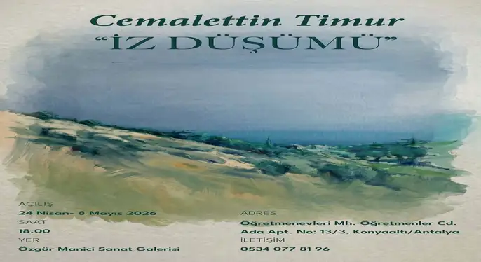 Cemalettin Timur’un “İzdüşümü” Sergisi 24 Nisan’da Antalya’da Açılıyor
