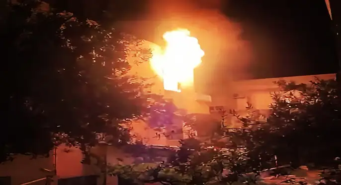 Mut’ta ev yangını korku dolu anlar yaşattı